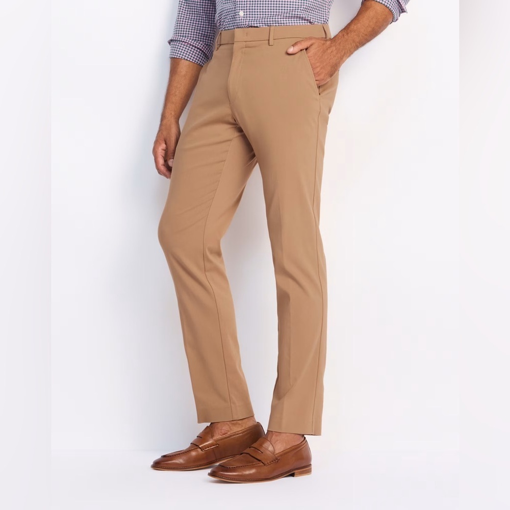 NWT Tommy Hilfiger Straight-Leg Tate Dress Pant Size W32xL36 Tan